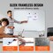 Tempered Glass Magnetic Dry Erase Board with Tray & Frame-less Design